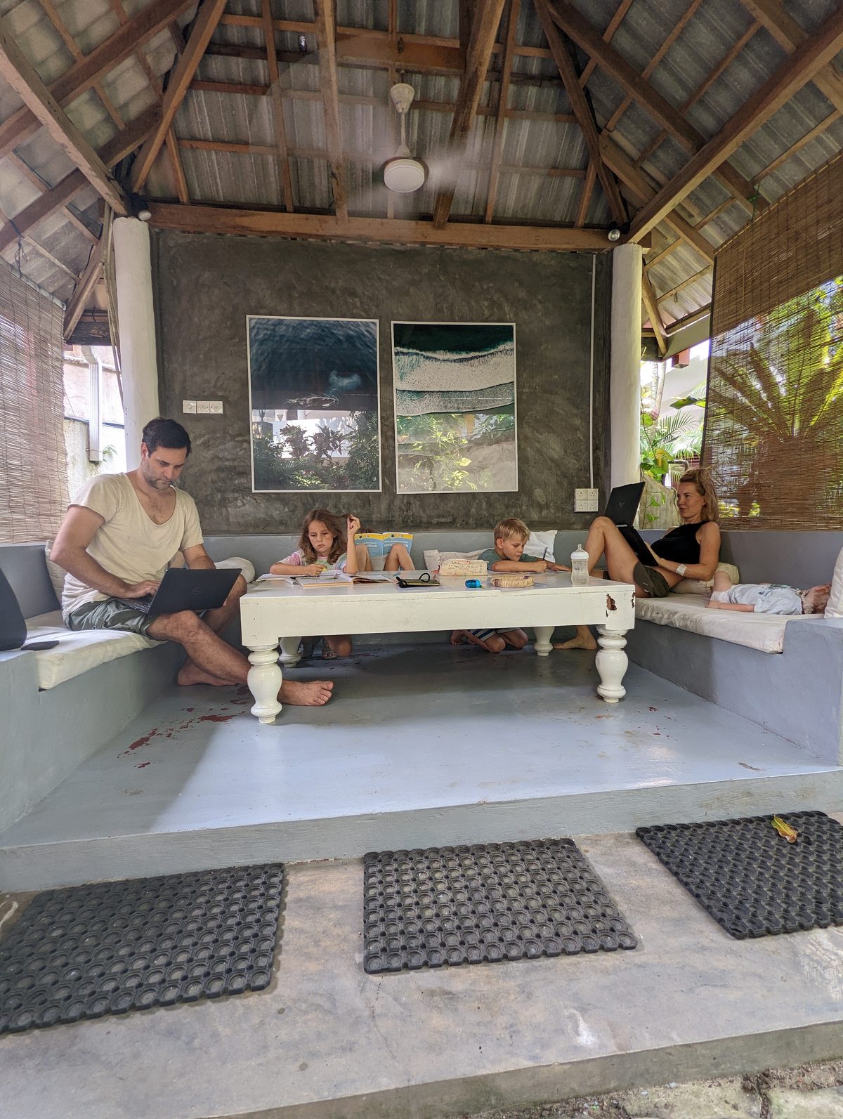 Worldschooling-Moment mit den Kindern